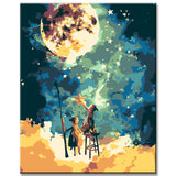 Painting by numbers Abstract stars painting