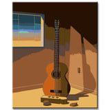 Painting by Numbers Violao Na Parede - Guitar on the Wall I