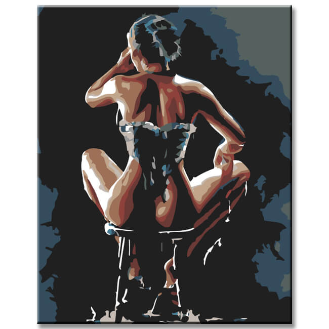 Paint by Numbers Victoria's Secret Model Portrait II