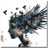 Painting by Numbers Creative Face with Birds II