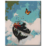 Paint by Numbers Modern Art Butterfly in the Sky