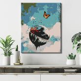 Paint by Numbers Modern Art Butterfly in the Sky