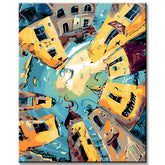 Paint by Numbers Cityscapes in the Sky