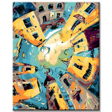 Paint by Numbers Cityscapes in the Sky