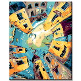 Paint by Numbers Beach Fun in the City of Cats