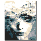 Paint by Numbers Waves Woman's Face
