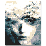 Paint by Numbers Waves Woman's Face