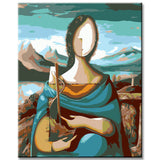 Painting by numbers Madonna with the yarn winder