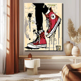 Painting by Numbers Red Sneakers