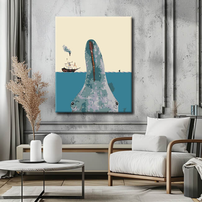 Painting by Numbers The Whale