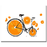 Paint by Numbers Orange Bicycle