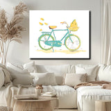 Painting by numbers lemon bike