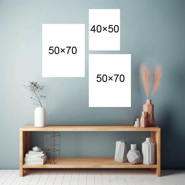 3-part Still Life Motive – High-quality gallery wall art for Ihr Zuhause