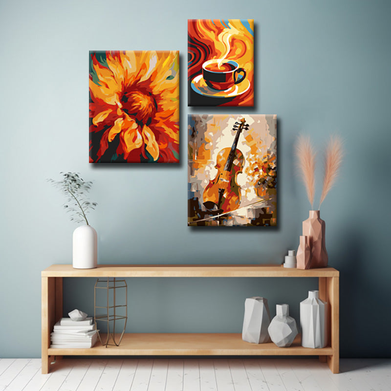 3-part Still Life Motive – High-quality gallery wall art for Ihr Zuhause