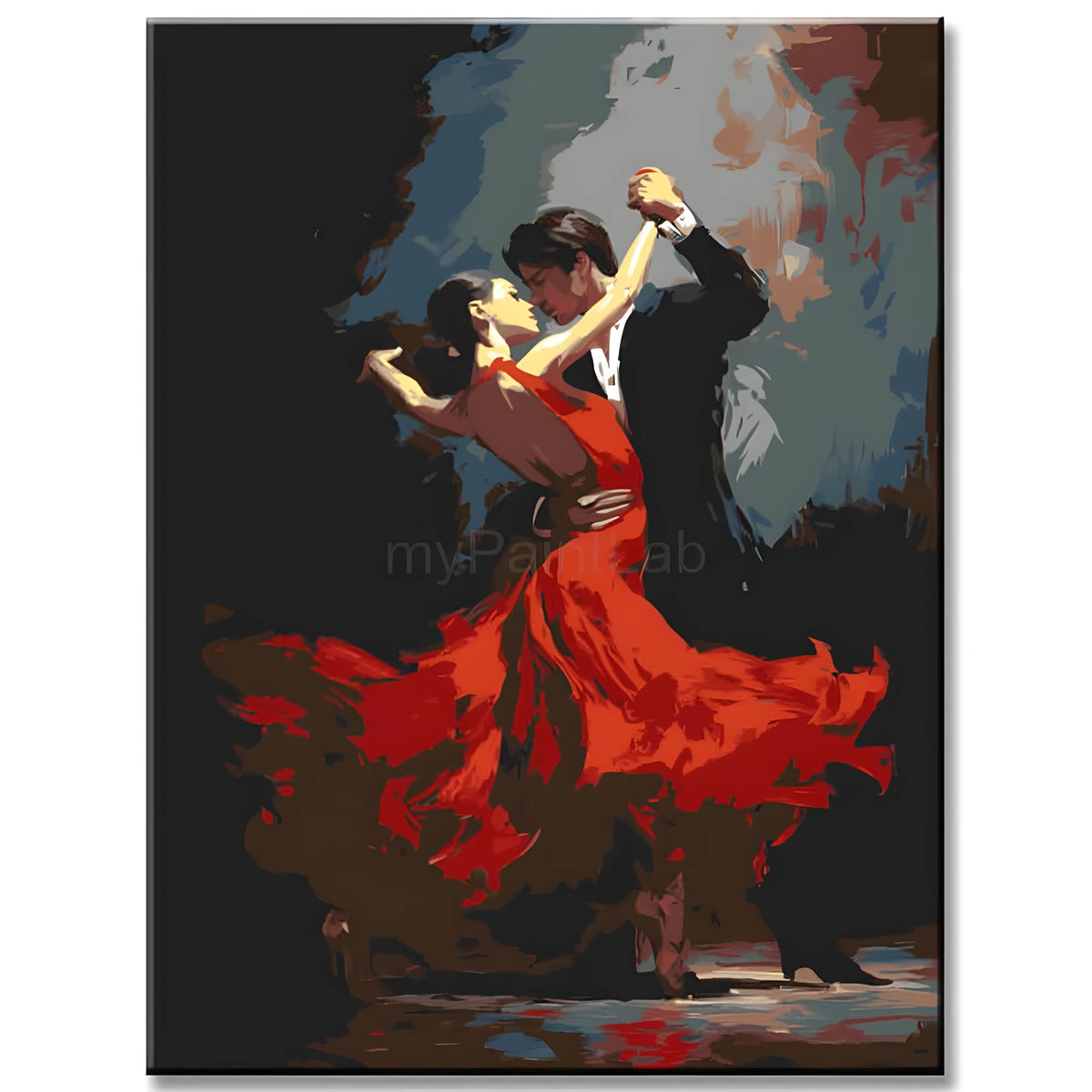 Painting by Numbers Tango Dancers