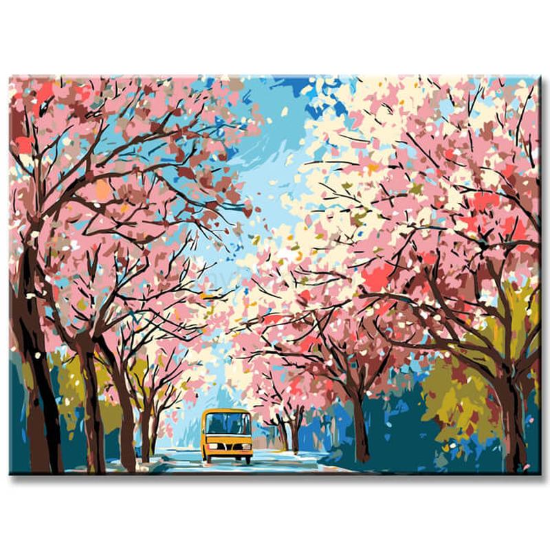 Painting by Numbers Cherry Blossom