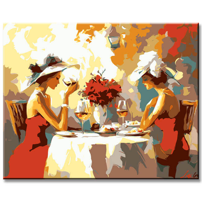 Painting by Numbers Women At The Table