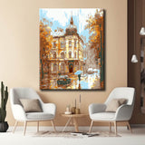 Painting by Numbers Street in Autumn Rain