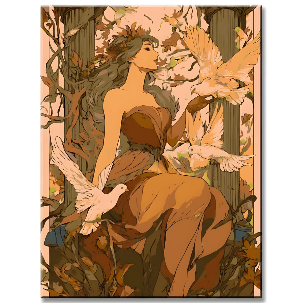 Painting by Numbers for Adults Angels with Doves