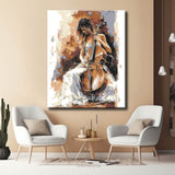 Painting by Numbers for Adults Woman with Cello