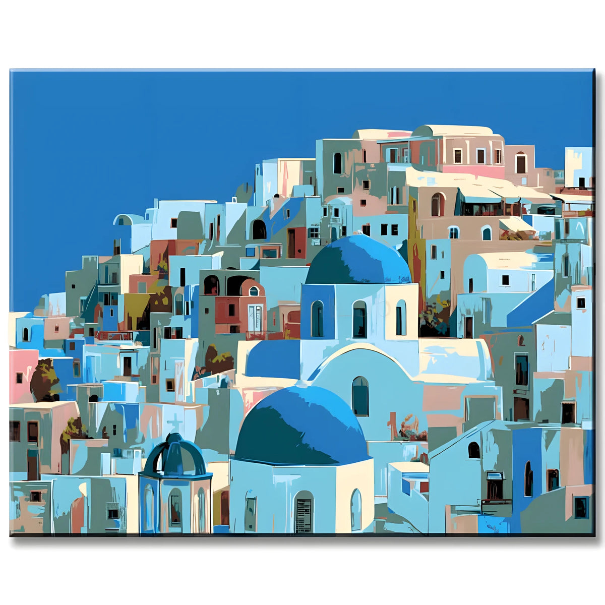 Painting by Numbers Santorini Greece