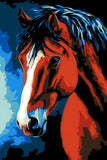 Painting by Numbers for Adults Horse in Backlight