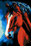Painting by Numbers for Adults Horse in Backlight