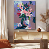 Paint by Numbers Purple Lilies