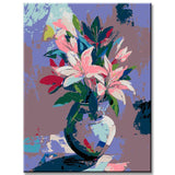 Paint by Numbers Purple Lilies