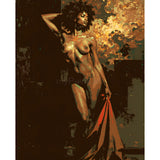 Painting by Numbers for Adults Nude Woman with Cloth
