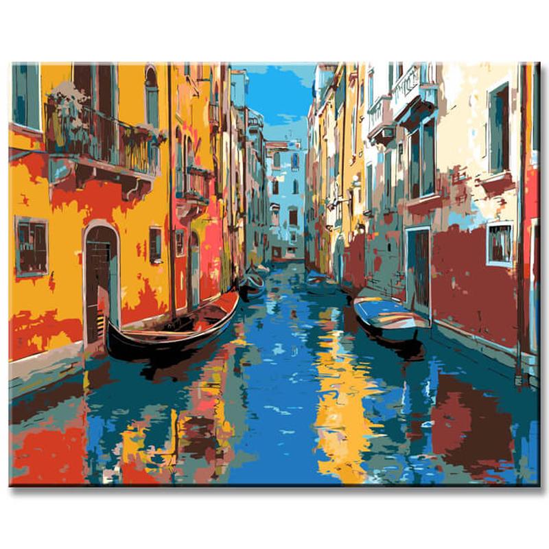 Painting by Numbers for Adults Canal Netherlands
