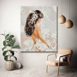 Painting by Numbers Pictures Girl in White