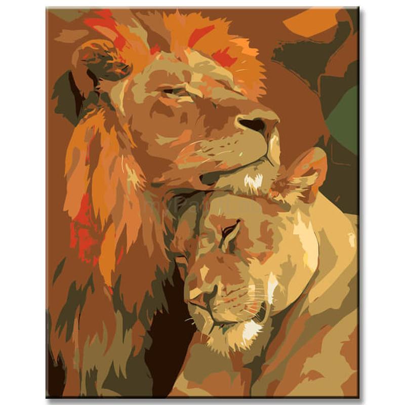 Painting by Numbers Animals Lowen Couple