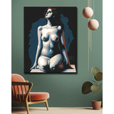 Painting by Numbers Nude Kneeling Woman