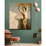 Painting By Numbers Nude Asian Woman in The Wind MNZ-Akt-007
