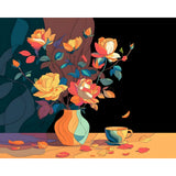 Paint by Numbers Peonies