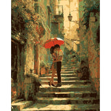 Painting by Numbers Pictures of Lovers on Stairs