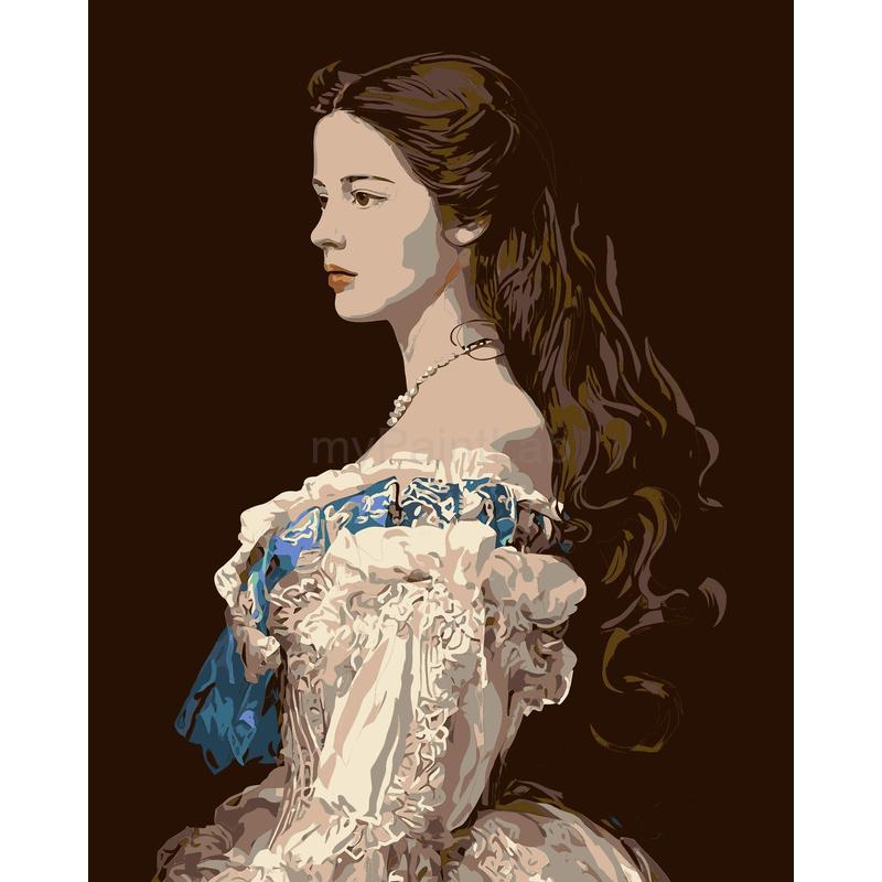 Painting by Numbers Lady