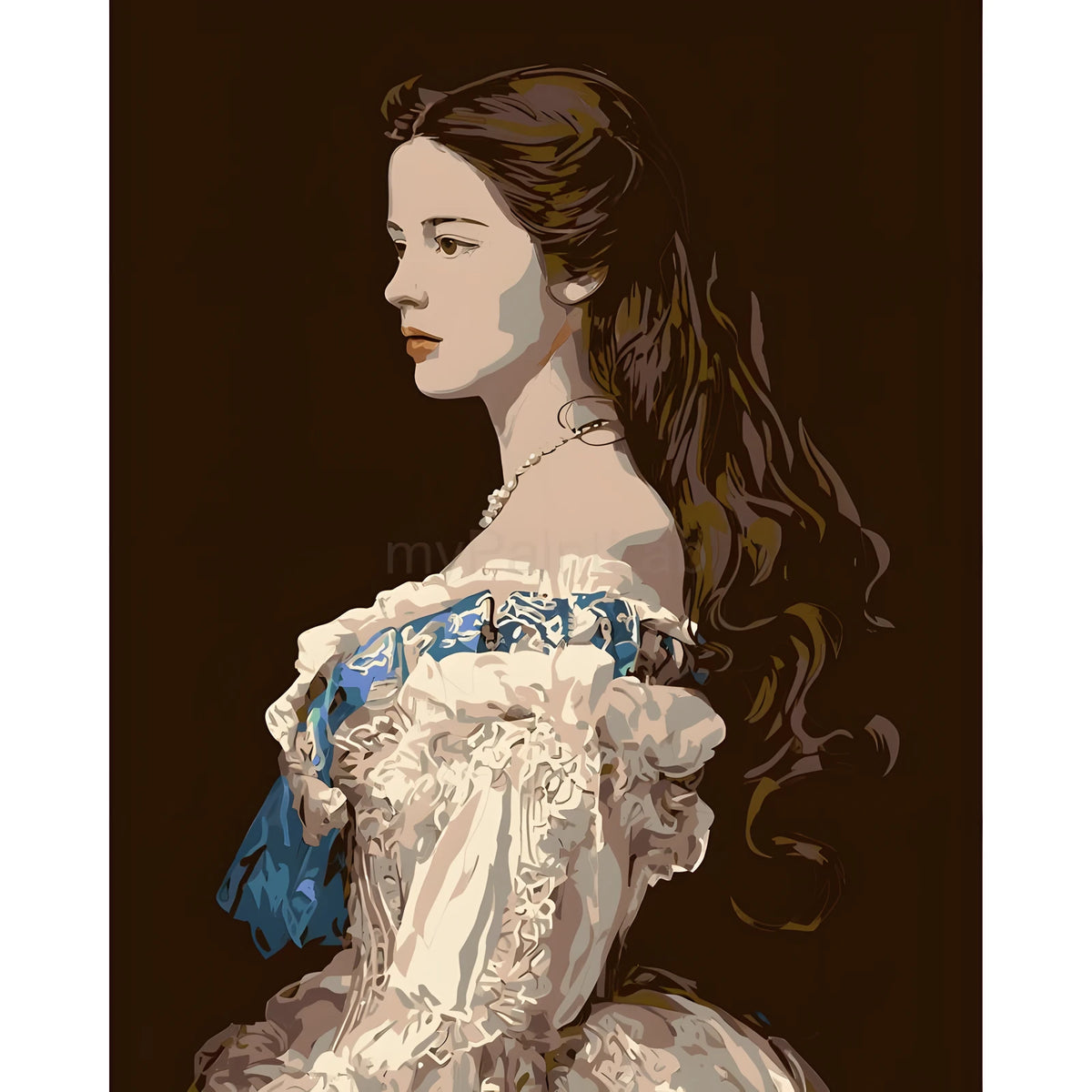 Painting by Numbers Lady