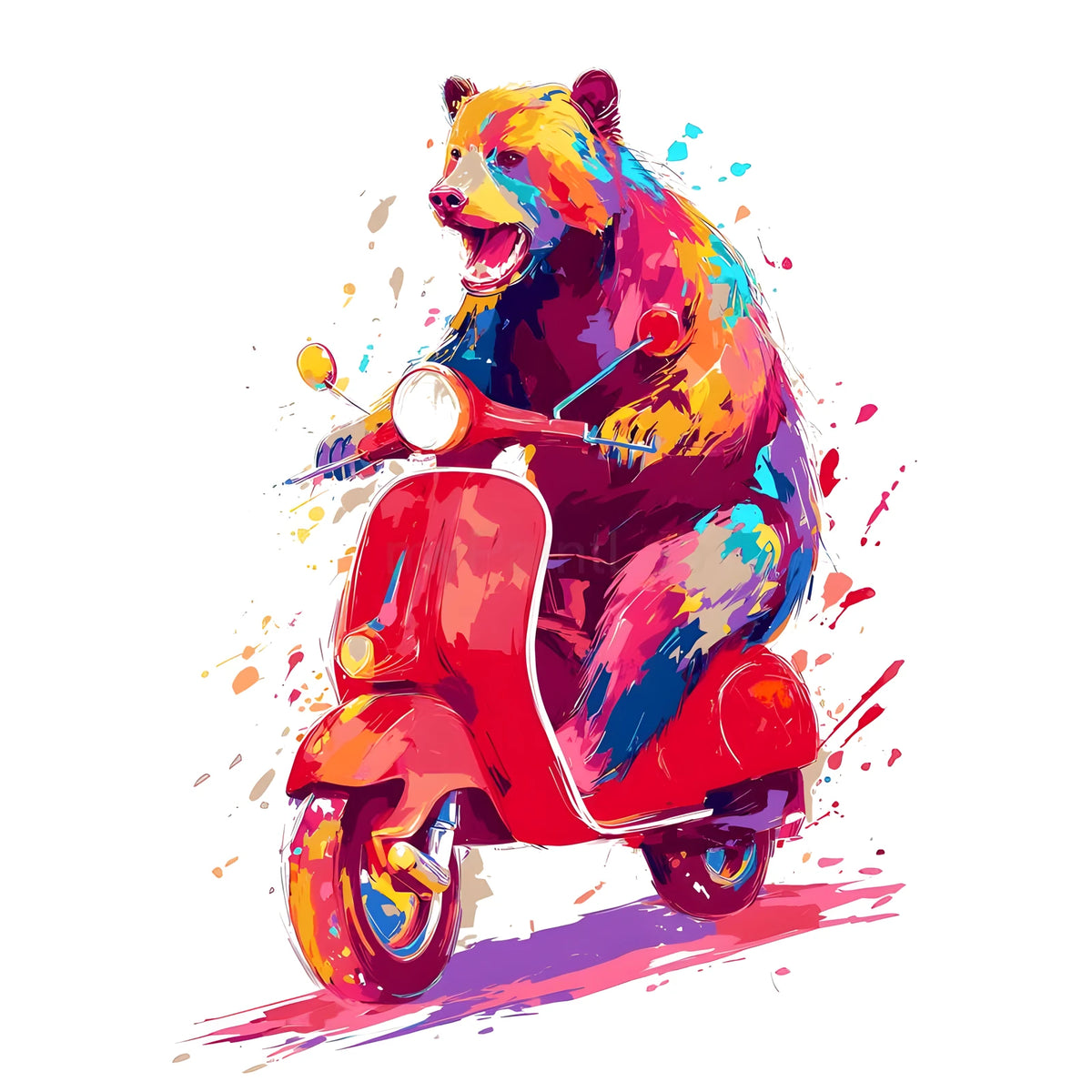 Paint by Numbers Roller Bear