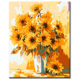 Paint by Numbers Art Sunflower Bouquet