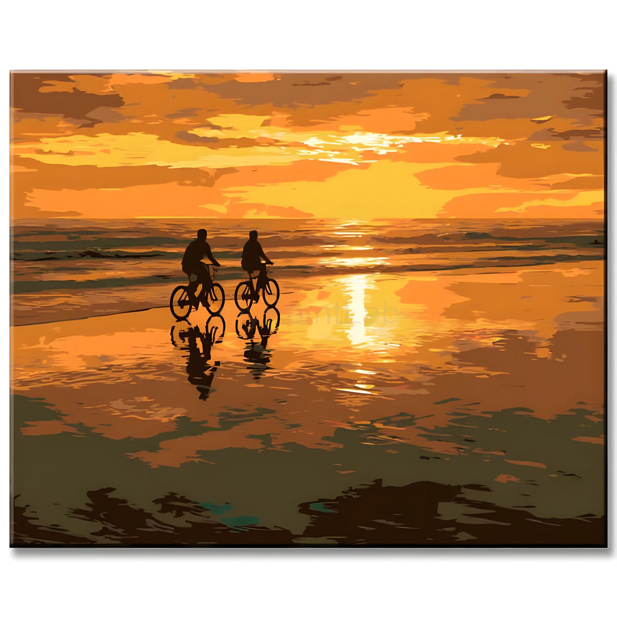 Painting by Numbers Cyclists