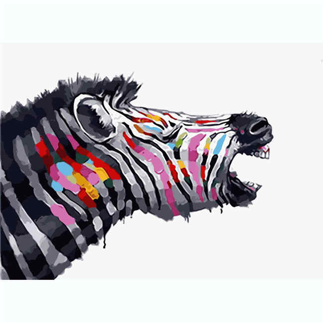Paint by Numbers Zebra