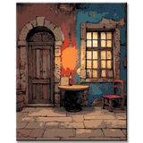 Paint by Numbers Half Round Door