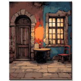 Paint by Numbers Half Round Door
