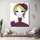 Paint by Numbers Little Princess with Cap