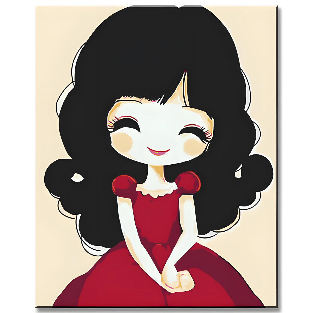 Paint by Numbers Little Princess with Pigtails