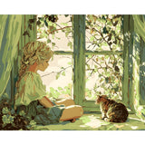Painting by Numbers Child with Cat