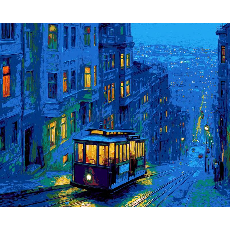Paint by Numbers America San Francisco Tram