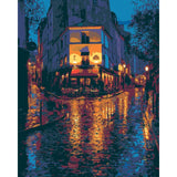 Painting by Numbers Pictures Cobblestones in The Rain